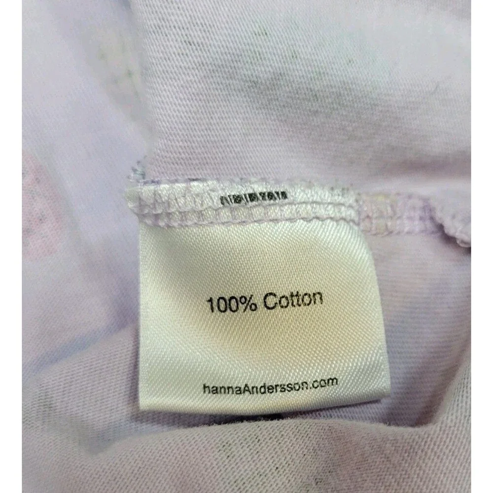 Hanna Andersson Girls Size 150 US 12 Purple Pineapple Casual Spring Summer Dress